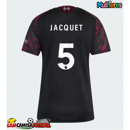Camisa de Futebol Liverpool Jeremy Jacquet #5 Equipamento Alternativo Mulheres 2026-27 Manga Curta